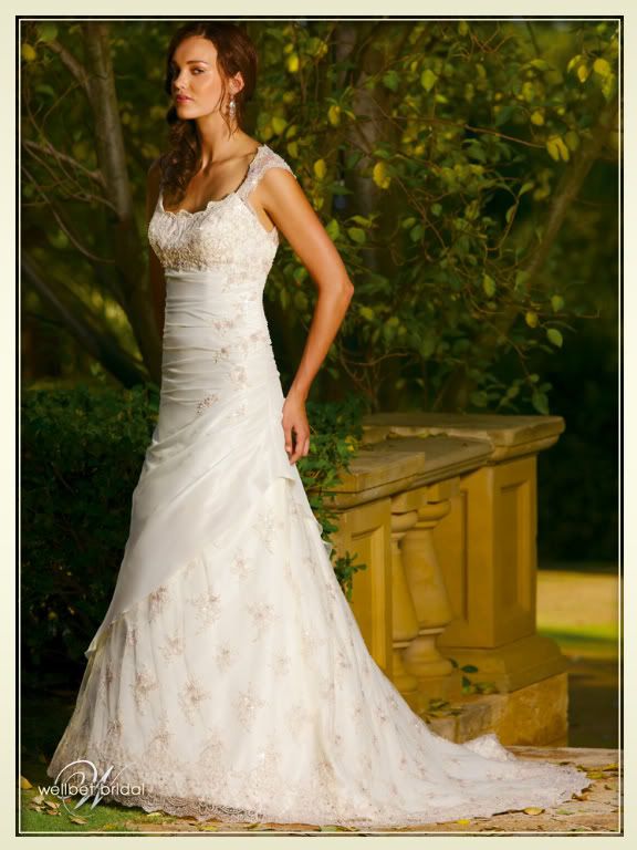 modern bridal gown 2009 with lace