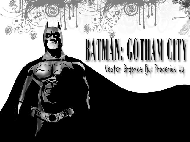 Black And White Vector Graphics. batman vector graphics by