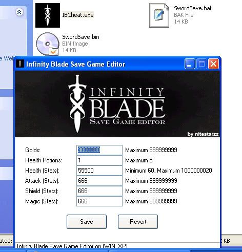 Infinity Blade Save Editor