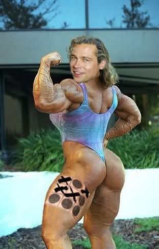 brad pitt bodybuilding. rad pitt bodybuilding.