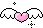 pink heart with wings