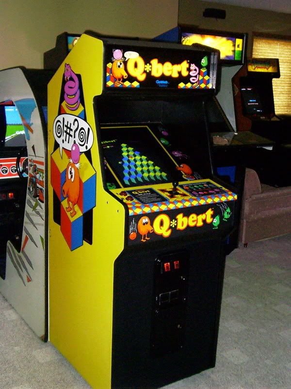 Qbert Yellow Color Coin Op Videogame Arcade Pinball Em