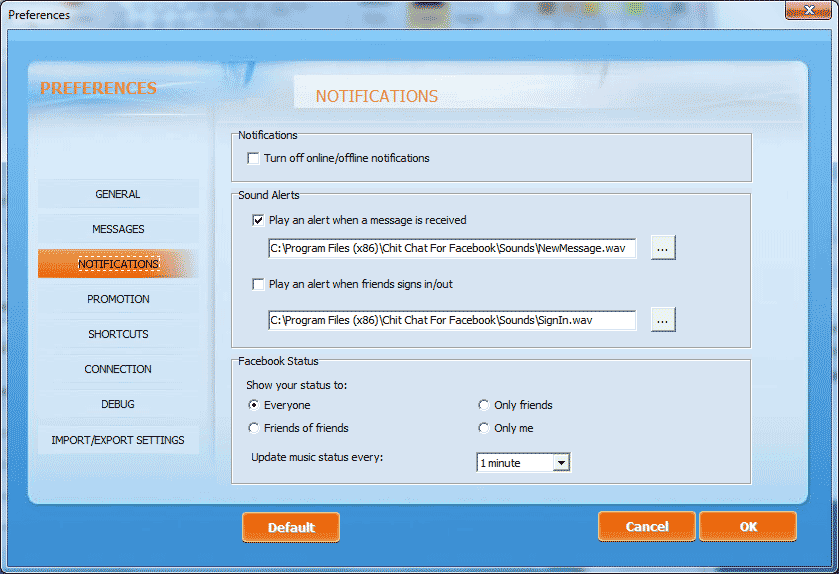 Facebook Chatting Tools