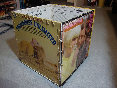 Vinyl record cover box