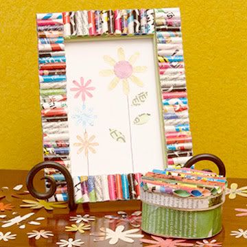 Plastic Straw Photo Frame