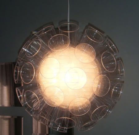 Plastic Cups Chandelier
