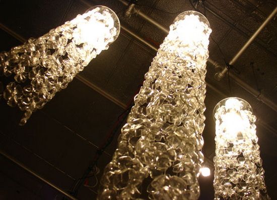 Plastic Bottle Chandelier