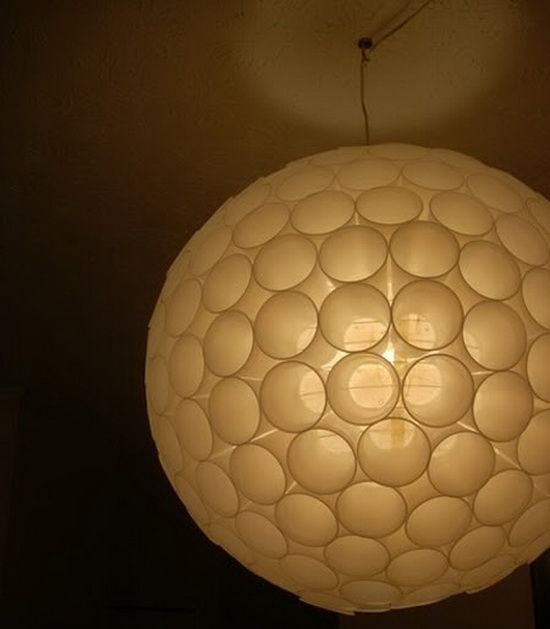 Plastic Cups Chandelier