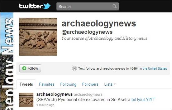 archaeology news twitter