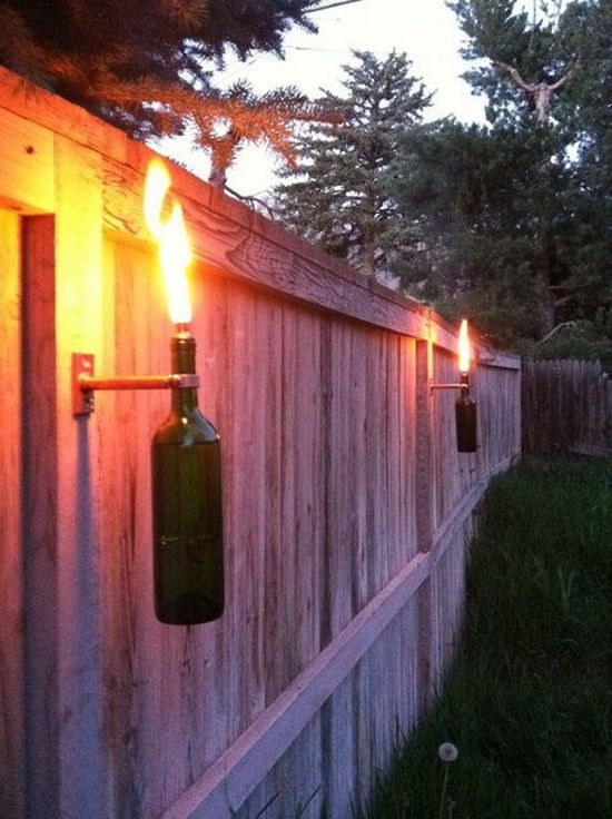 Wine Bottle Torches