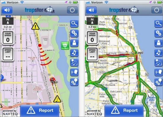 Mobile Navigation: Trapster