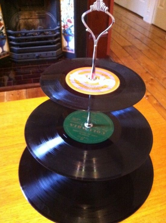 Vinyl Cake Stand