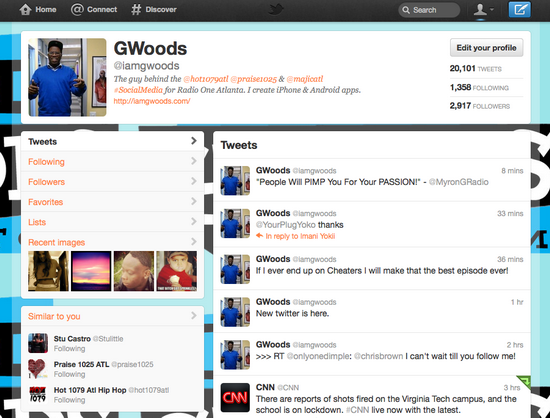 Recent Twitter Redesign