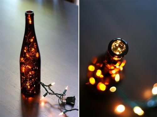 Christmas LED Lights in a Bottle