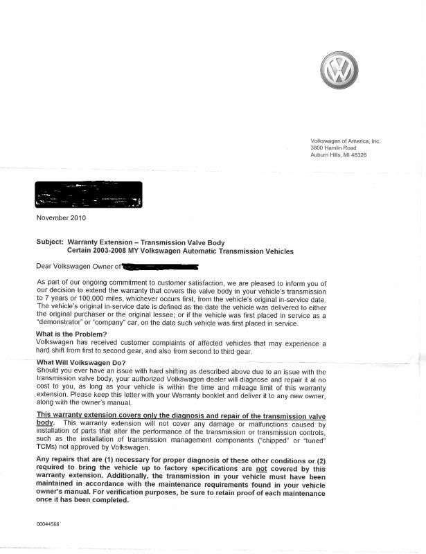 Warranty Extension VW Vortex Volkswagen Forum