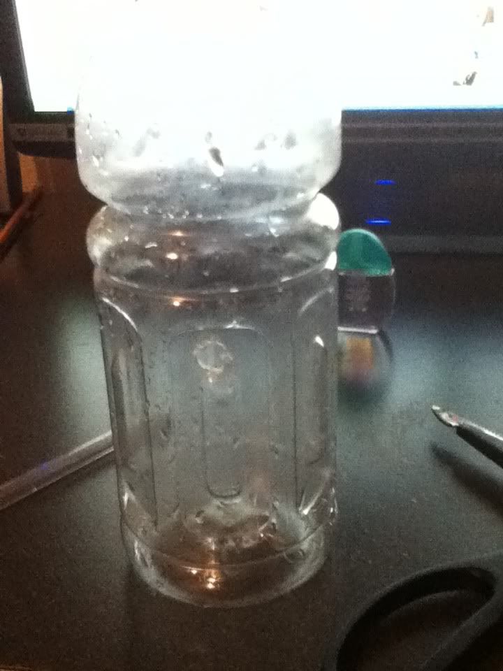 homemade water bottle bong. make a Water Bottle Bongquot;