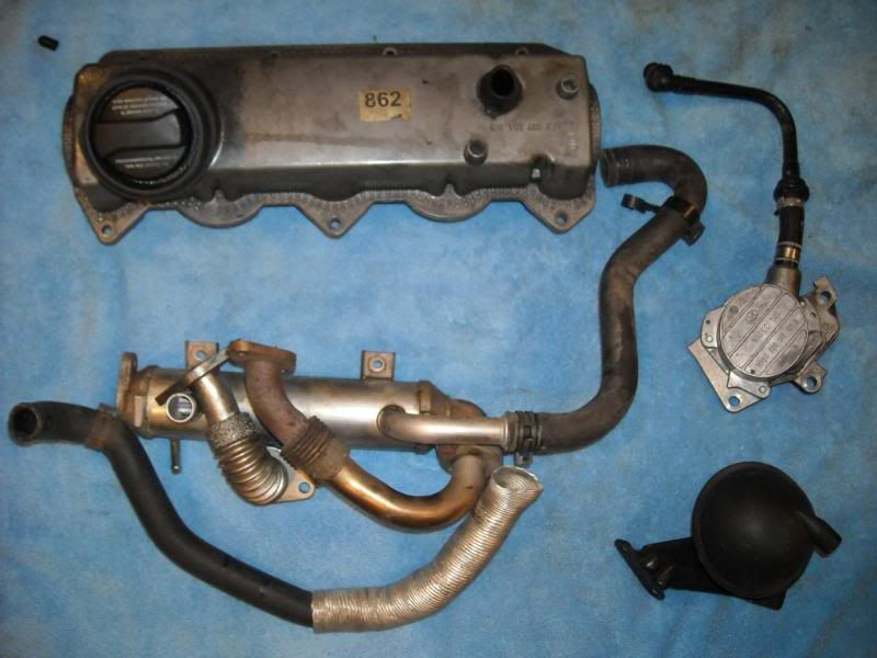 FS ALH MK4 misc. engine parts vacuum pump, injection lines, IP/alt
