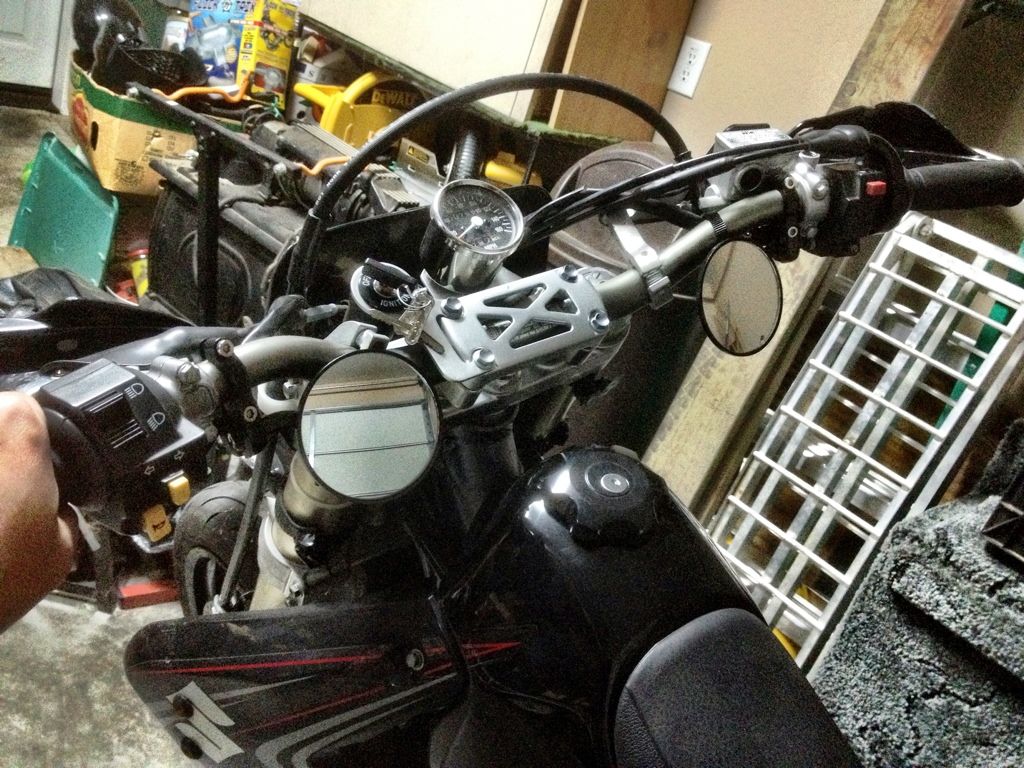 DRZ400SM First Mod Underbar mirrors