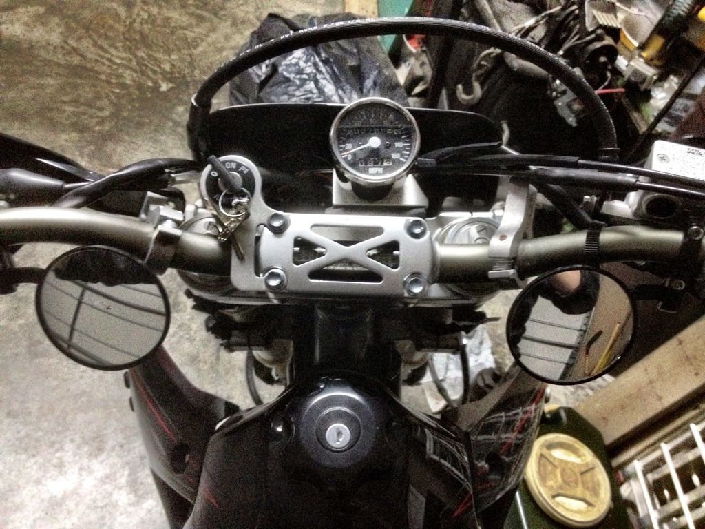 DRZ400SM First Mod Underbar mirrors