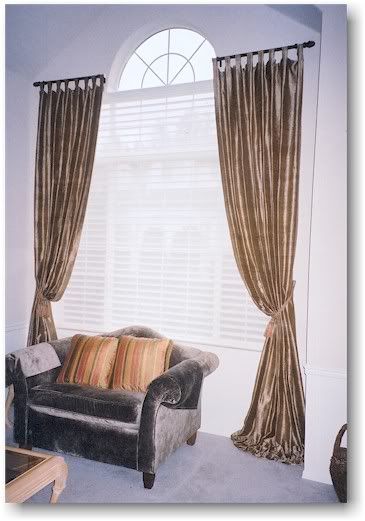Curtain Rods With Crystal Ends Drawstring Drapery
