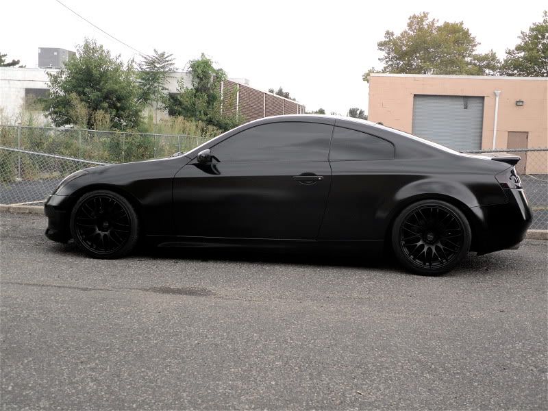 Infiniti G35 Coupe Blacked Out. lack g35 murdered out!