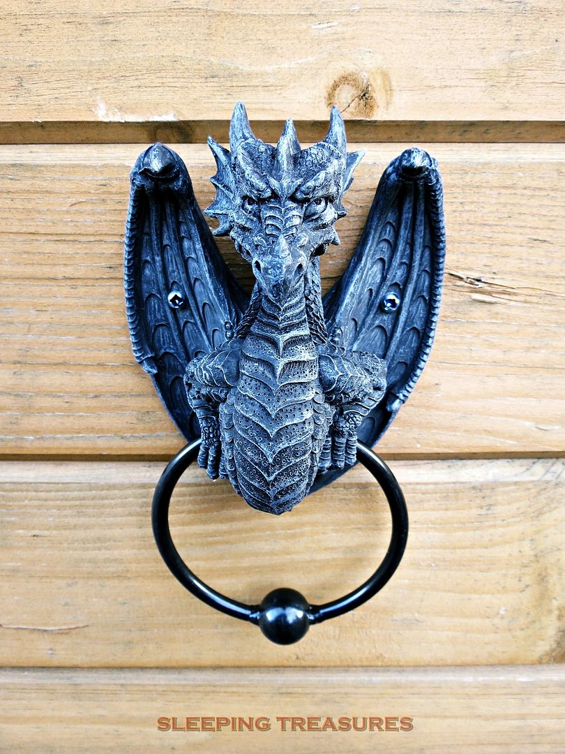 Noble Dragon Unique Gargoyle Door Knocker, Game Of Thrones, Hobbit 