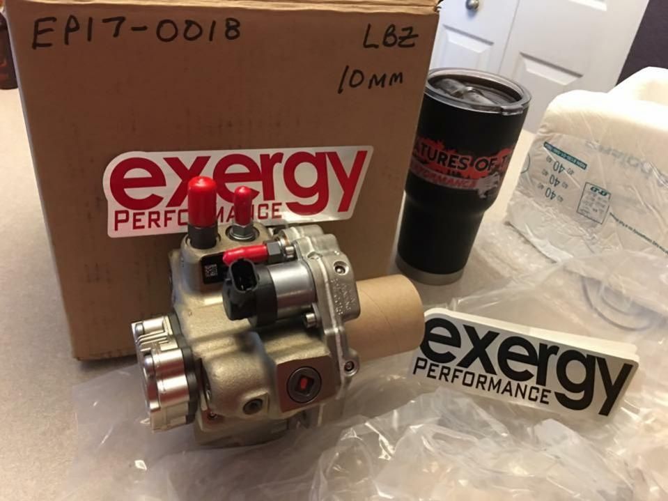 Exergy 10mm Stroker CP3 Injection Pump with LML Duramax CP4 To CP3