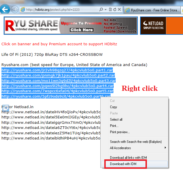 Video - How to fastest download with Ryushare Premium Account Video - How to fastest download with Ryushare Premium Account