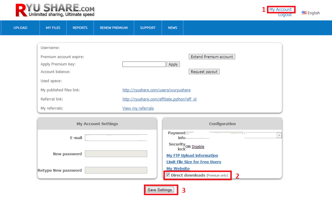 Video - How to fastest download with Ryushare Premium Account Video - How to fastest download with Ryushare Premium Account