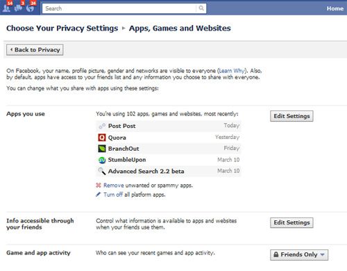 Get Rid of Facebook Apps