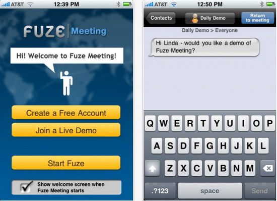 FuzeMeeting App for Business