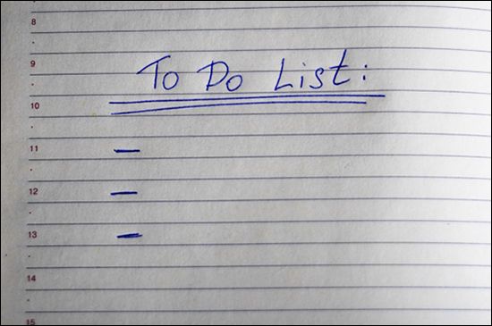 Making A To-Do List