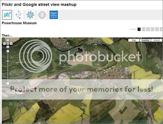 Google Street View and Flickr