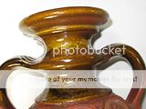 Carstens West Germany Orange Pottery Handled Jug Vase  