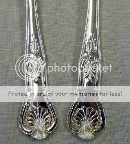 FR Rogers Italy Silverplate Salad Servers Embossed  